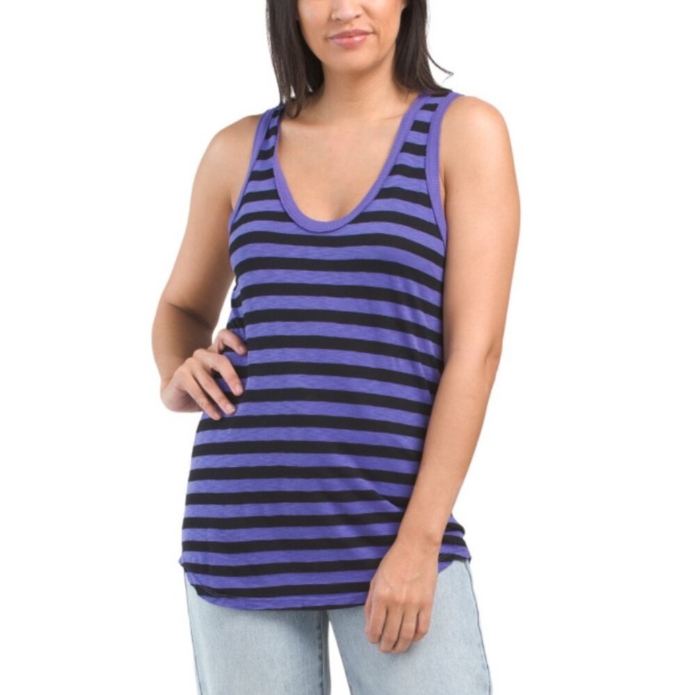 MICHAEL STARS Galaxy Made In Usa Tobi Striped Tank Top